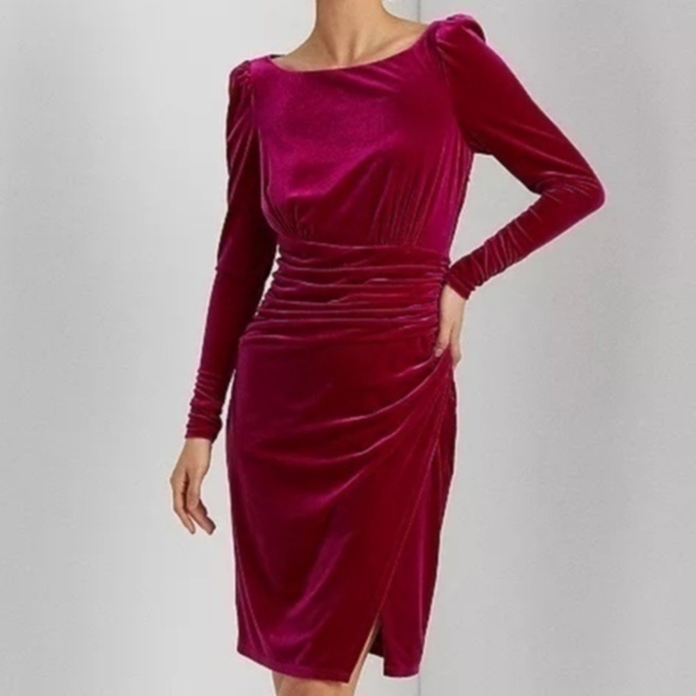 Lauren Ralph‎ Lauren Velvet Cocktail Dress Size 2